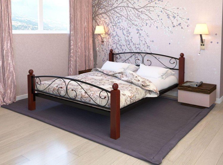 Кровать металлическая Вероника Lux Plus